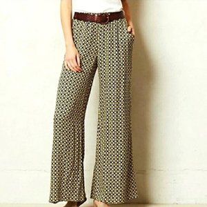 Harilyn by Anthropologie Wide Leg Geo Palazzo Print Pants Size XS